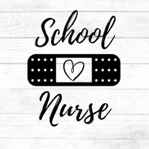 School Nurse: digital cut file design, PNG for Cricut, SVG eps dxf file for mug, t-shirt, silhouette