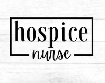 Hospice Nurse SVG: Palliative Care Design (Digital File)