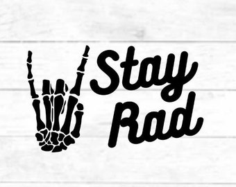 Xray Tech/Stay Rad: digital cut file design, PNG for Cricut, SVG eps dxf file for mug, t-shirt, silhouette