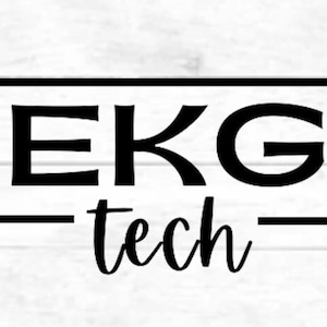 EKG Tech: design di file di taglio digitale, PNG per Cricut, file SVG eps dxf per tazza, t-shirt, silhouette