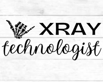 Technolog rentgenowski/Technik rentgenowski: projekt cyfrowego pliku do cięcia, PNG dla Cricut, plik SVG eps dxf dla kubka, koszulki, sylwetki
