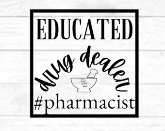Design di un farmacista spacciatore istruito: file svg, png, eps, dxf