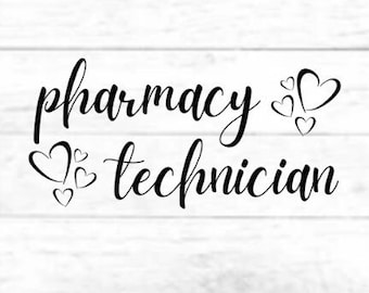 Tecnico della farmacia: progettazione di file di taglio digitale, PNG per Cricut, file SVG eps dxf per tazza, t-shirt