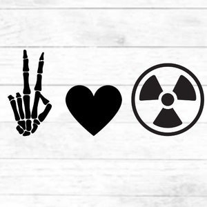 Peace, Love, Radiology digital cut file design, PNG for Cricut, SVG eps dxf file for mug, t-shirt, silhouette