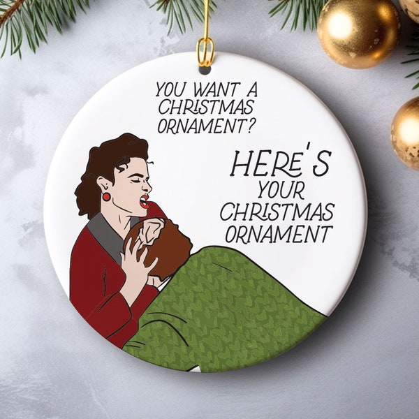 Seinfeld Christmas Ornament Gift for Seinfeld fans Elaine Christmas Card