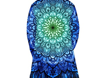 Colorful and Warm Psychedelic Mandala Hooded Cloak for Party / Festival / Rave / Halloween - Unisex - New Collection