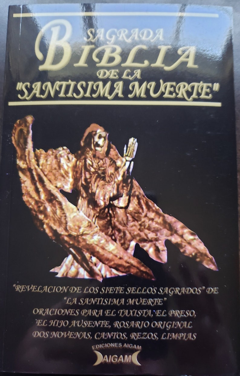 Que Dice La Biblia De La Santa Muerte Sagrada Biblia De La Santisima Muerte Santa Muerte Holy Bible - Etsy