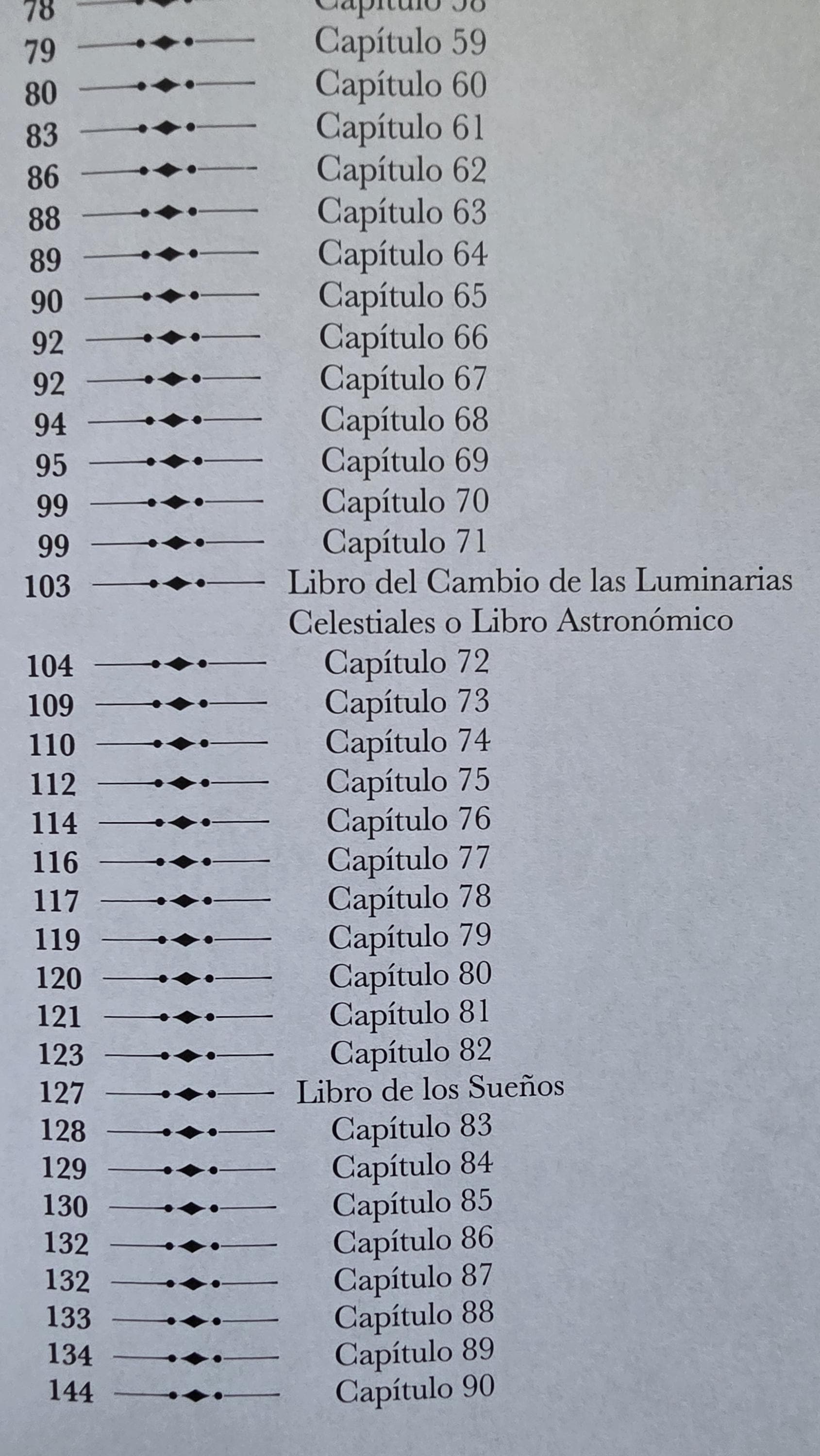 Enoc: un libro de 108 capítulos.