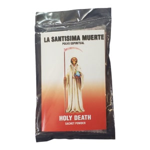 La Santisima Santa Muerte Holy Death Sachet Powder Polvo Espiritual