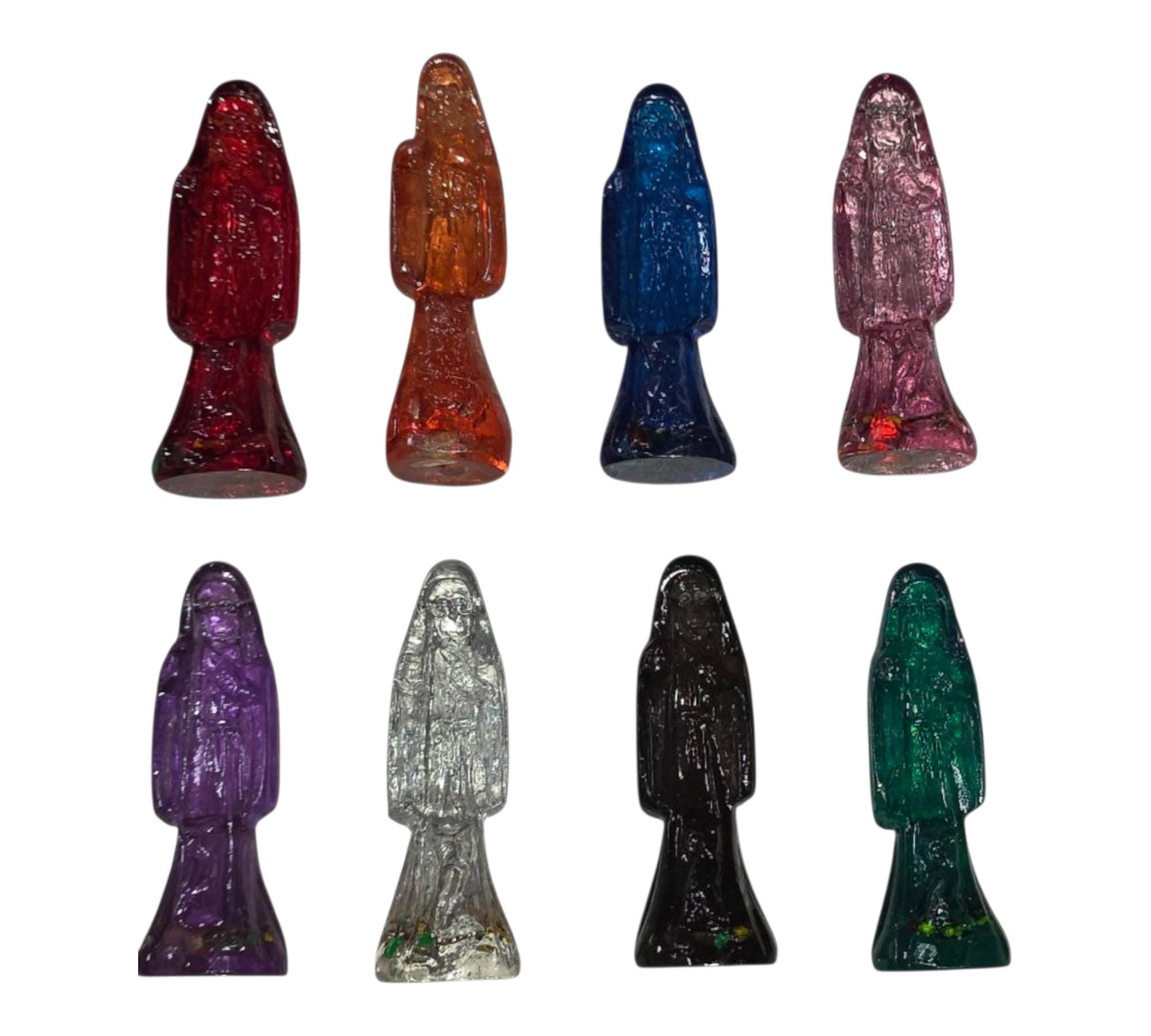 Santa Muerte 2.5-inch Translucent Holy Death Statue Estatuita Figure ...