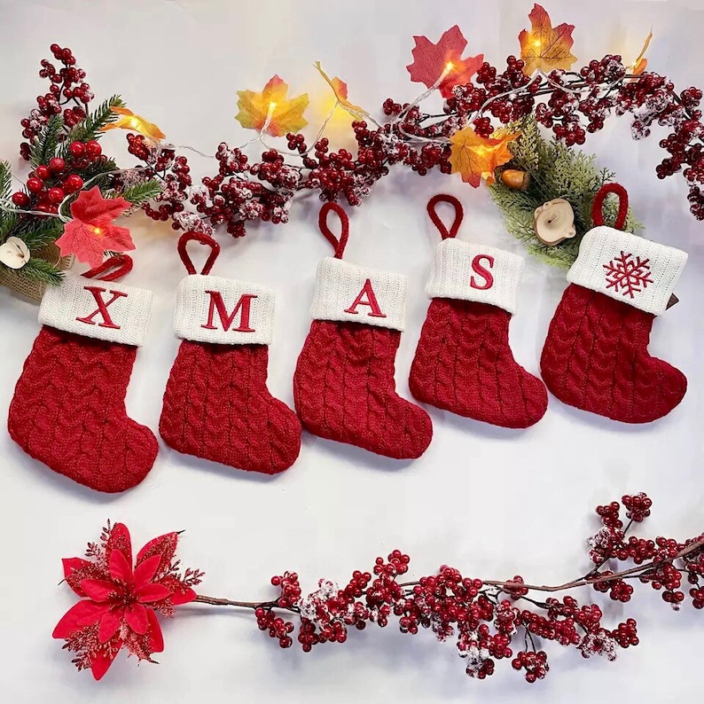 Personalized Embroidered Christmas Stockings Christmas Gift Monogram