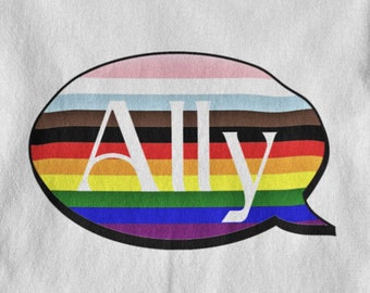 Camiseta Speak Ally LGBT Pride: El amor es amor