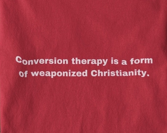 Camiseta anti-terapia de conversión: Orgullo y fe cristiana LGBTQUIA