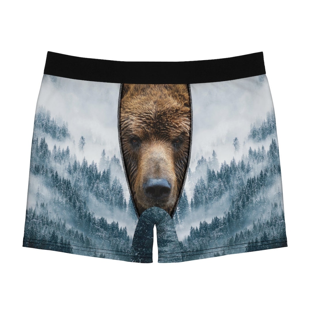 Grizzly Bear Men's Boxer Briefs, Funny Underwear, Men's Underwear, Gift for  Him, Joke Gift, Sexy Bear, Daddy 