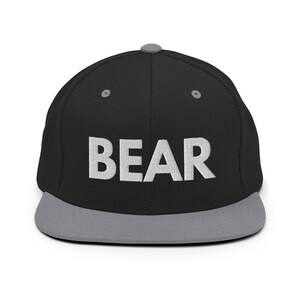 Bear Snapback Hat, Gay, Sex Positive, LGBT, Pride, Baseball Cap