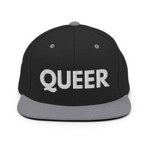 Queer Snapback Hat, Pride, Gay, LGBTQ, Baseball Cap