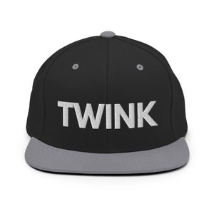 Twink Snapback Hat, Gay, Homo, Queer, Pride, LGBT, Baseball Cap