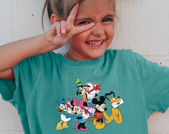 Mickey And Friends Comfort Colors® Shirts, Mickey And Friends Minnie Donald Daisy Goofy Pluto Shirt, Disneyland Shirt, Disneyworld Shirt