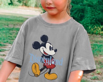 Comfort Colors® Mickey Mouse, Vintage Disney Tee, Retro Mickey Mouse Shirt, Disneyland Shirt, Disney Trip Cool Tshirt, Retro Oversized Shirt
