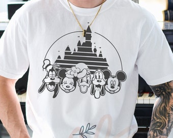 Comfort Colors® Mickey and Friends Shirt, Mickey Mouse Castle Shirt, Disney World Shirt, Mickey and Minnie, Disney Shirts, Mickey Mouse