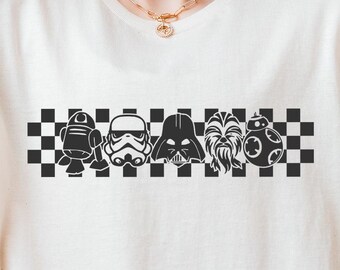 Star Wars Characters Tee, Galactic Warrior Shirt, Sci-Fi Movie T-Shirt, Star Trooper Shirt, Vintage Star Tee, Jedi Knight Shirt