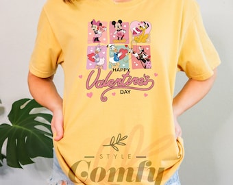 Disney Valentines Day Shirt, Comfort Colors® Valentines Gift, Gift for Her, Gift for Him, Couple Shirt, Mickey and Minnie, Disneyworld Shirt
