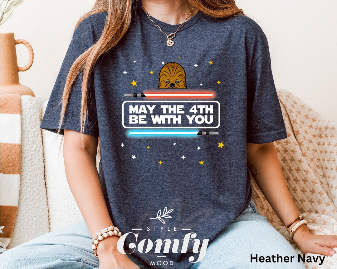 Chewbacca May the 4th Be With You Shirt, Star Wars Day Tee With Funny ...