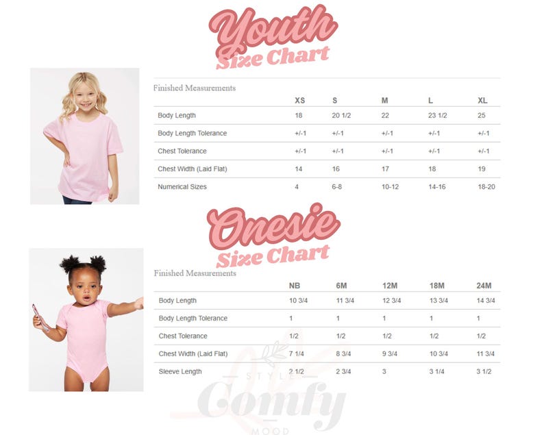 K&ouml;nnte beinhalten: Gr&ouml;&szlig;entabelle f&uuml;r Jugendliche und Bodys mit Ma&szlig;en in Zoll. Die Tabelle umfasst die Gr&ouml;&szlig;en XS bis XL f&uuml;r Jugendliche und NB bis 24M f&uuml;r Bodys. Die Tabelle zeigt die K&ouml;rperl&auml;nge, die K&ouml;rperl&auml;ngentoleranz, die Brusttoleranz, die Brustweite und die numerischen Gr&ouml;&szlig;en.