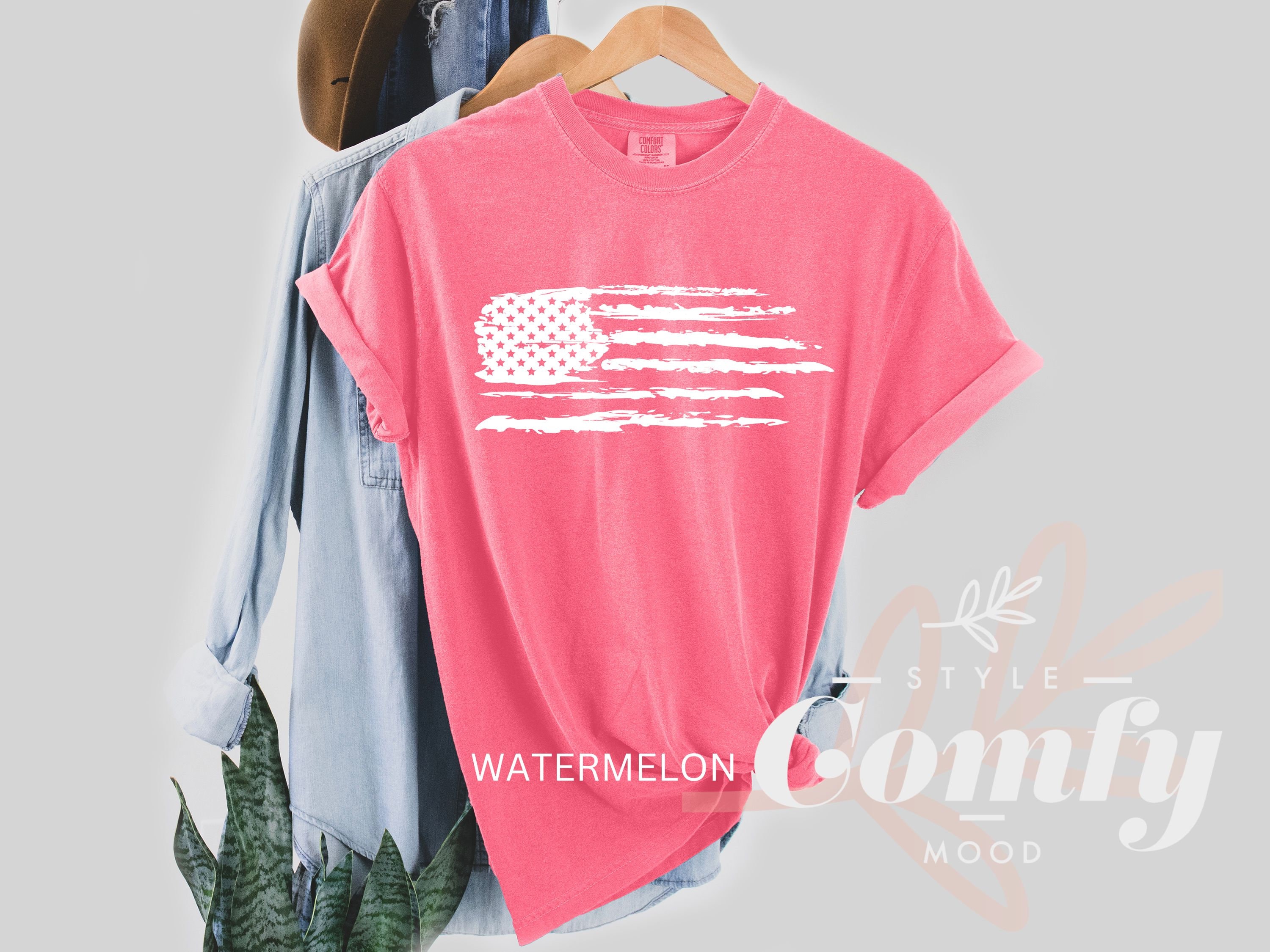 Comfort Colors Vintage USA Flag Shirt Comfort Colors USA Flag - Etsy