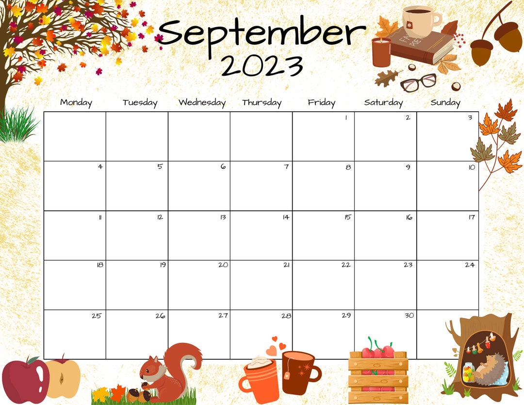 Show Me The Calendar Of September 