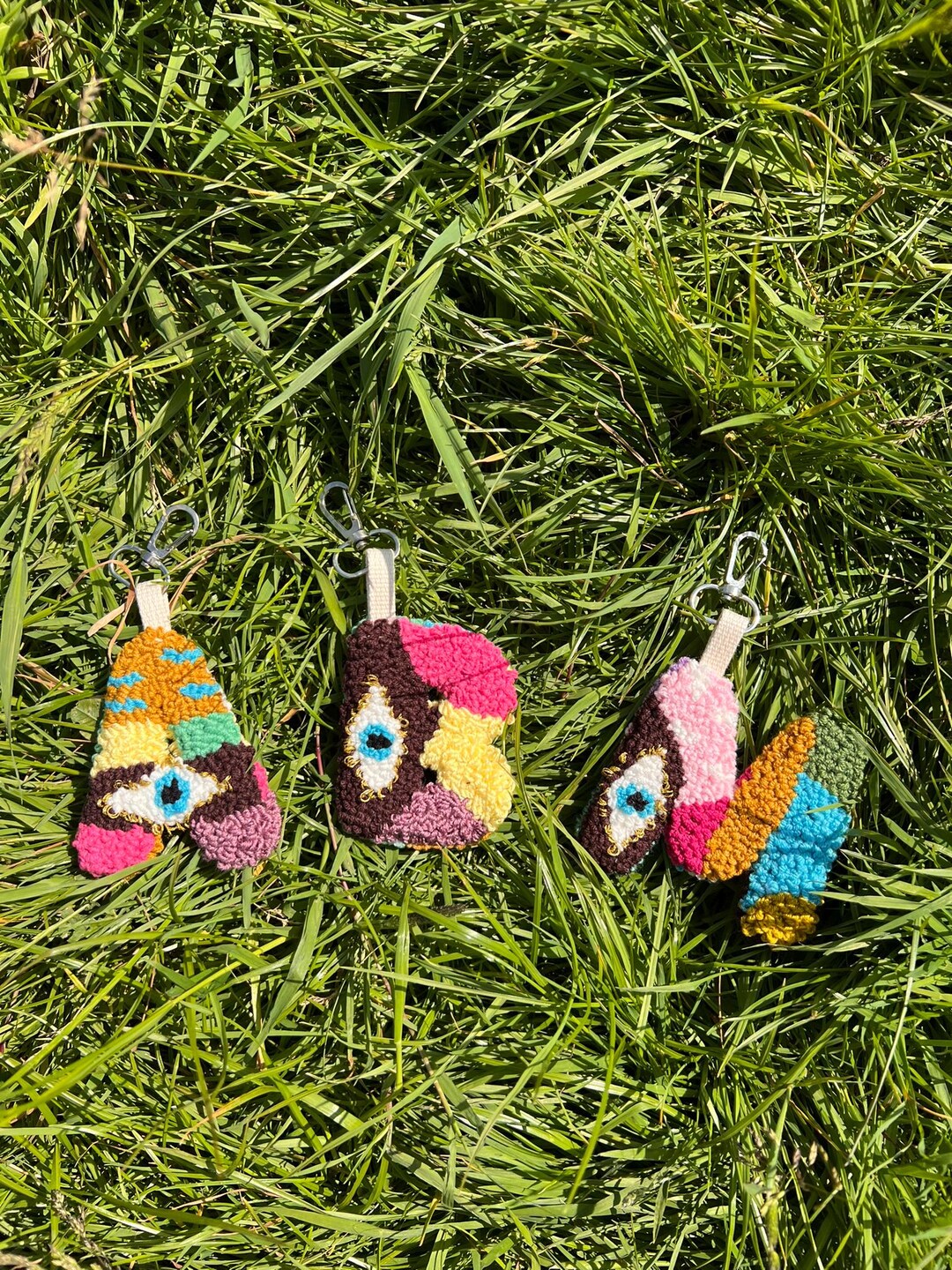 Porte-clés Personnalisable Avec Broderie Recto-verso Et Dragonne - Cadeau Unique Pour Couple, Famille, Ami(e)