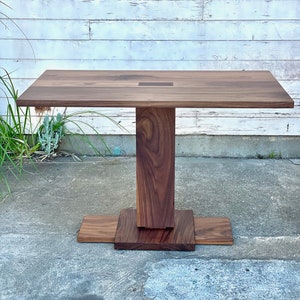 Solid Walnut Pedestal Table