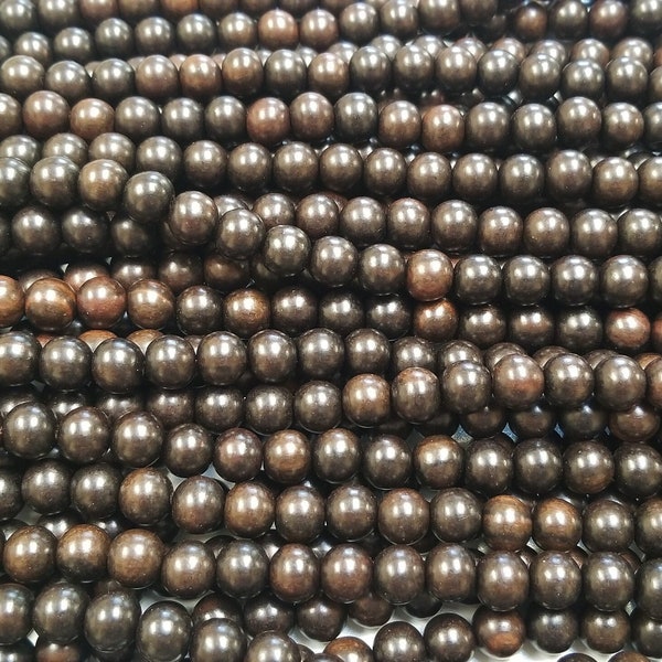 Tiger Ebony Wood Round Beads, Tiger Ebony Wood, Beads, Wood Beads, round beads, home accent, Prayer beads, jewelry, necklace, bracelet, DIY