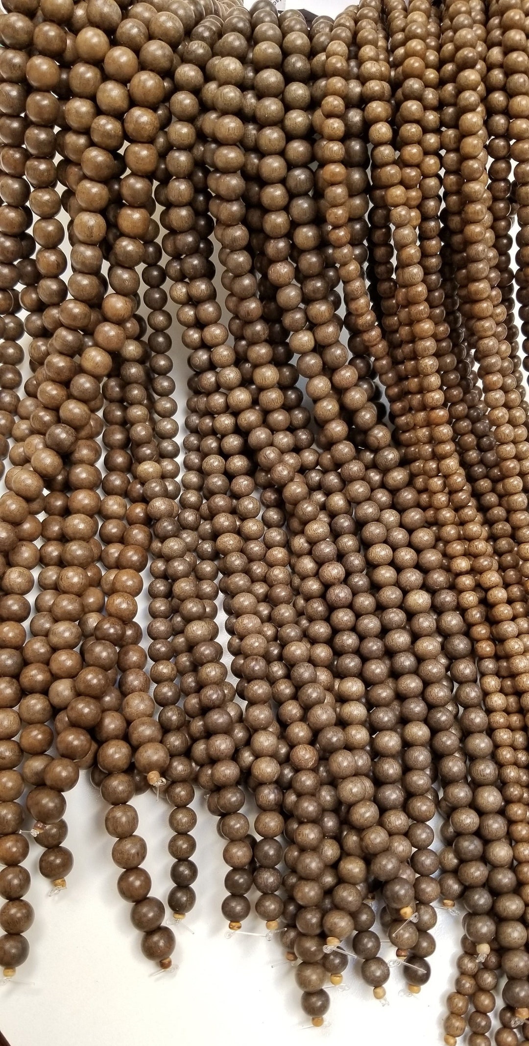 Gray Bulahan Wood Round Beads, 16in Strand, Jewelry/decor/craft ...