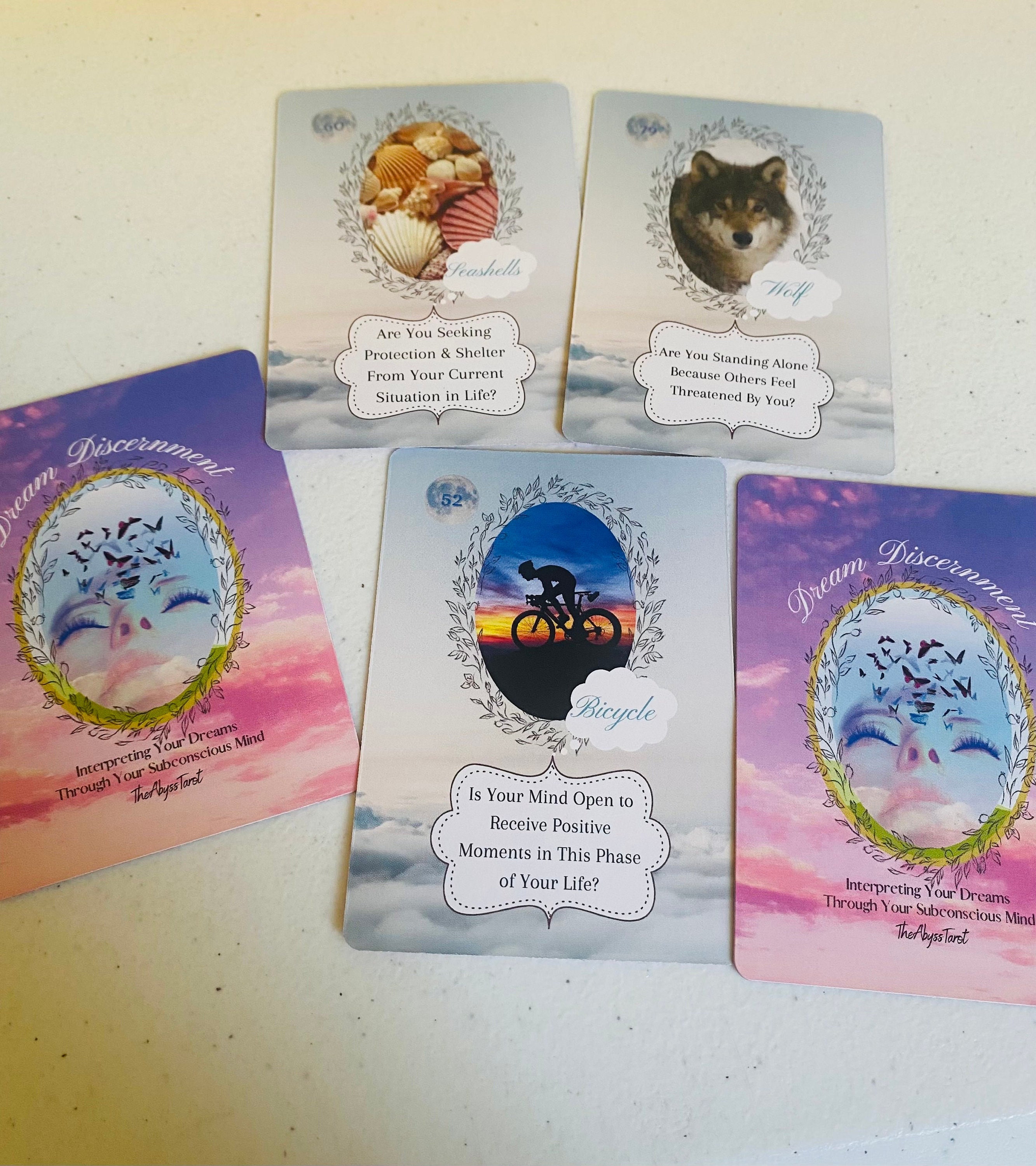 100 Card Dream Oracle Deck for Subconscious Mind Oracle and Tarot Twin ...