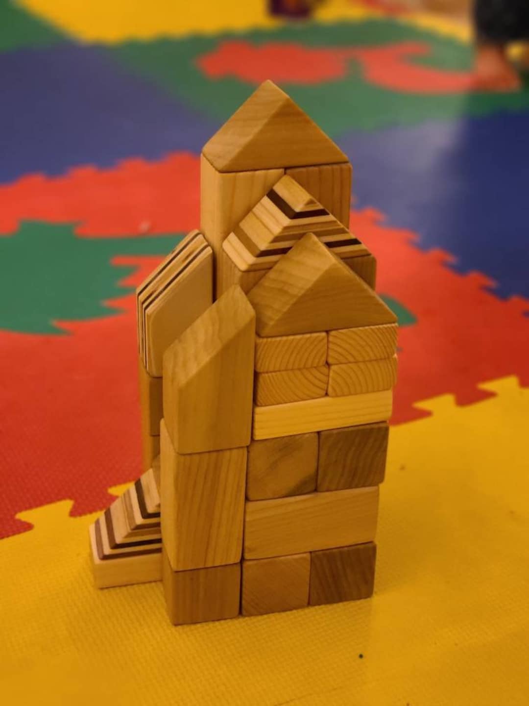 Montessori Natural Wooden Building Blocks. - Etsy