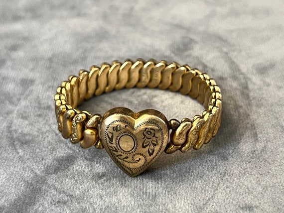 Co-Star Vintage Gold-Filled Heart Bracelet, Sterl… - image 1