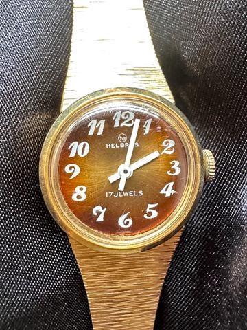Vintage Helbros 17 jewels Hand winding Women s Watch 24.4mm Gold Tone Case Running Gift for Women Her Etsy Australia