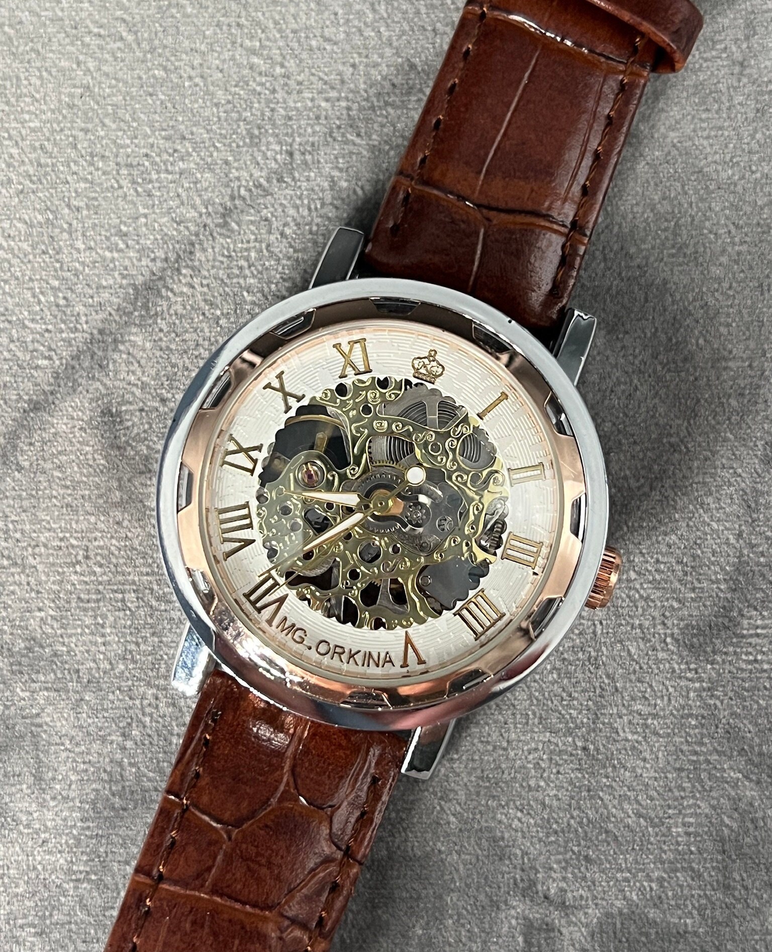 Orkina skeleton watch hotsell