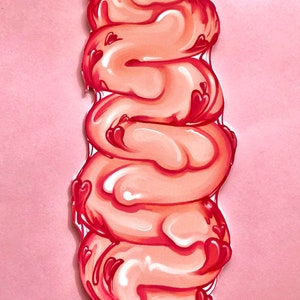 Gore Lovers Bookmark || Bloody Heart Viscera Boomark || Now Laminated!