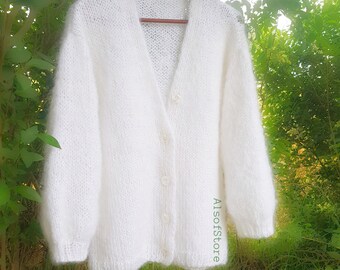 Kid Mohair Cardigan - Etsy Kid Mohair Cardigan - Etsy