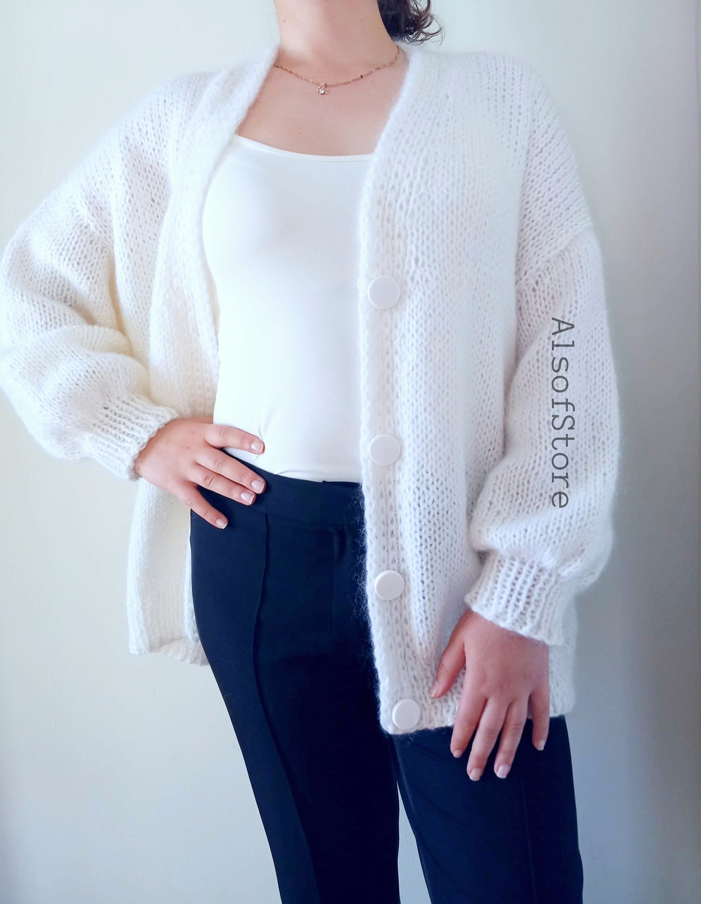 Mohair Cardigan - Etsy
