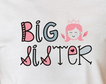 Big Sister Iron On | Etsy