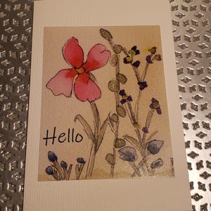 Cartes de voeux vierges aquarelles artisanales