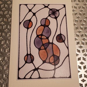 Cartes de voeux vierges aquarelles artisanales