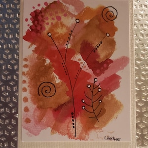 Cartes de voeux vierges aquarelles artisanales