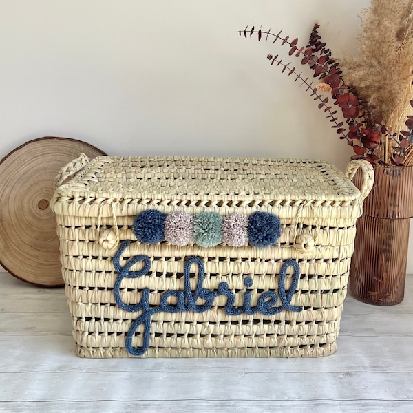 Personalized wicker trunk - 40cm, 50cm, 60cm, 80cm