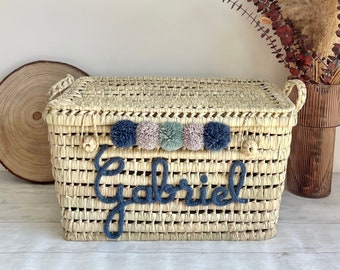 Personalized wicker trunk - 40cm, 50cm, 60cm, 80cm