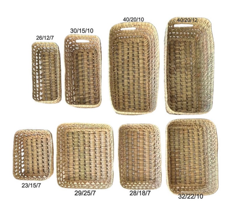 Wicker storage basket Woven wardrobe storage box several sizes image 5