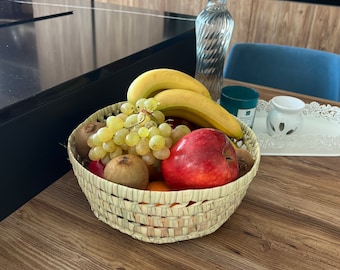 Corbeille à pain et à fruits - Panier à pain - panier de rangement rond décoratif